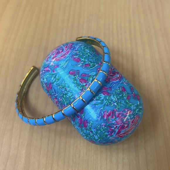 Blue Enamel Cuff Bangle Bracelet *NEW* - Picture 5 of 8